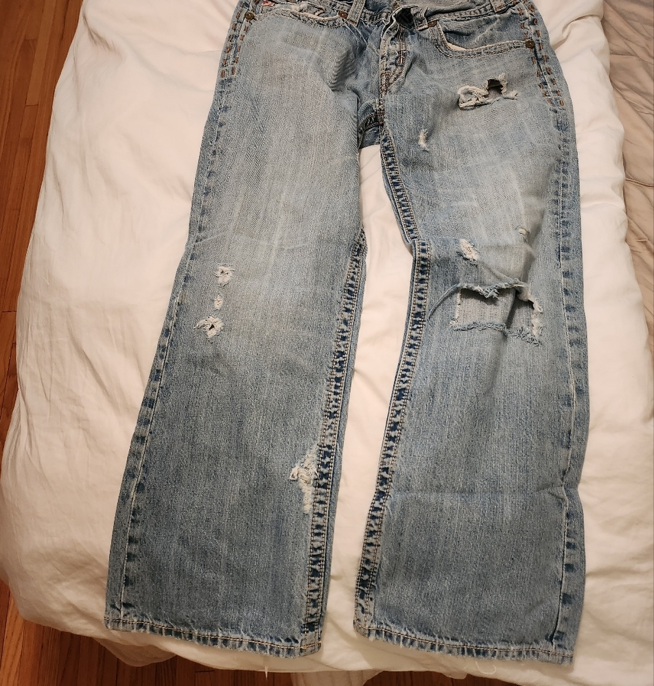 Mens MEK Boot Cut Jeans 36/32